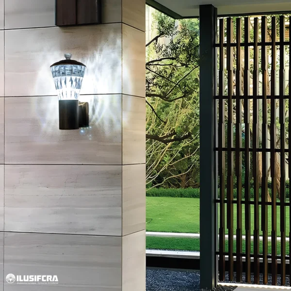 LÁMPARA PARA EXTERIOR GRIS 80038