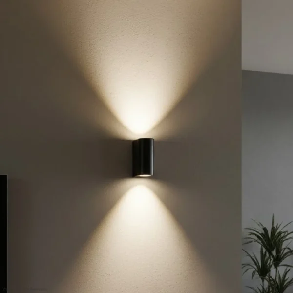 APLIQUE LED PARA PARED OS-W15/2 10W 8006 NEGRO 6500K - 3000K