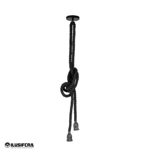 SOCKET DE CUERDA NEGRO DOBLE MS006X2