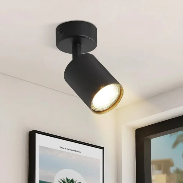 LÁMPARA PARA EXTERIOR NEGRA EGU10 SZ-8072