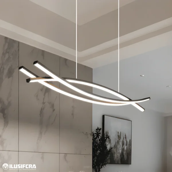 LÁMPARA COLGAR A12 LED PEZ 3 BARRAS