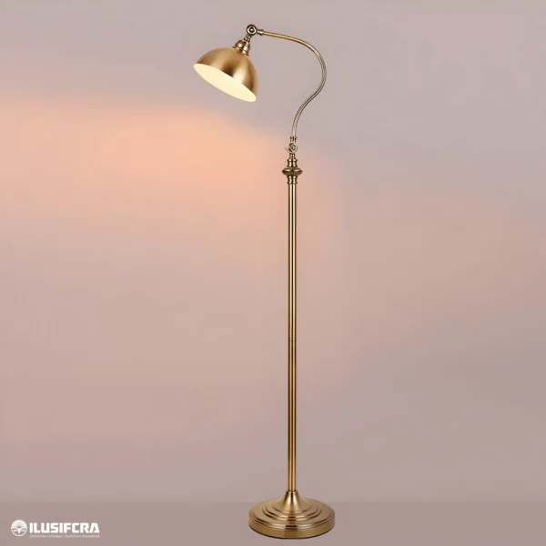 LAMPARA DE PIE DORADA TY-3505