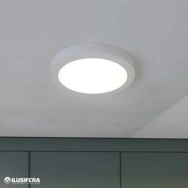 PANEL LED PARCHE REDONDO 6W 6500K ILUSIFCRA SL0042