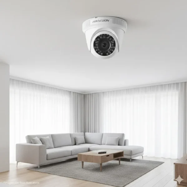 CÁMARA 1080P DOMO DS2CE56D0TIRPF-28 HIKVISION PLÁSTICA