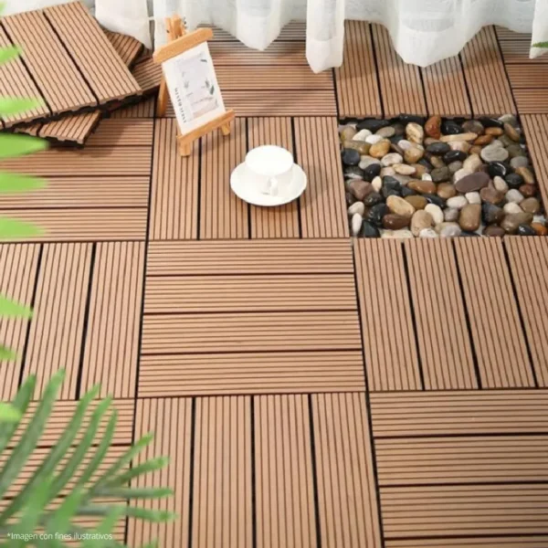 AZULEJO PARA TERRAZA UNIDAD CREMA 30CM X 30CM IS008