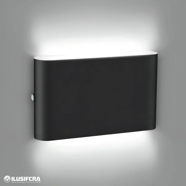 APLIQUE LED PARA EXTERIOR OS-W32 6W NEGRO