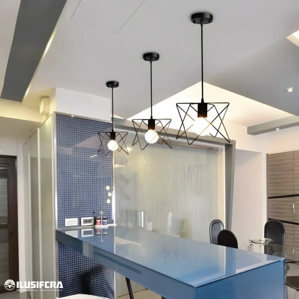 LÁMPARA COLGAR FILAMENTO TY782 ESTRELLA