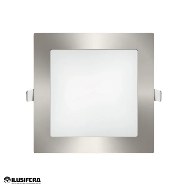 PANEL LED 6W EMPOTRAR CUADRADO 6500K BORDE PLATEADO SL0129P