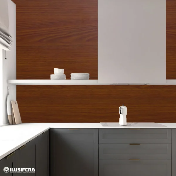 LAMINA - PANEL CARBONIZADO ESTILO MARMOL ROBLE OSCURO 1025/85666-10 1.22M X 2.44
