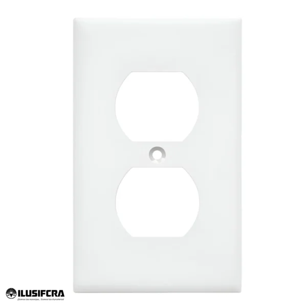 TAPA PARA TOMA DOBLE U03F ILUSIFCRA