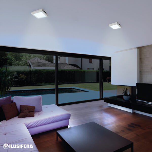 PANEL LED PARCHE 12W CUADRADO 6500K ILUSIFCRA SL0046
