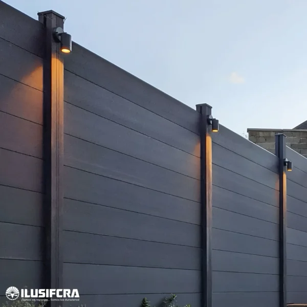 CERCA PERIMETRAL FEENCING WPC NEGRA 15.6CM X 1.80M