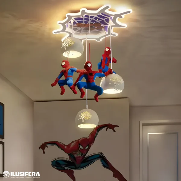 LÁMPARA DE COLGAR PARA NIÑOS HOMBRE ARAÑA 6083 - 539