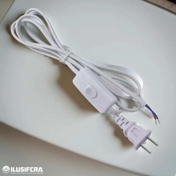 CABLE CON APAGADOR BLANCO ILUSIFCRA
