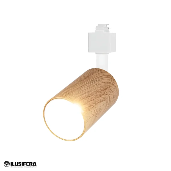 LAMPARA DE RIEL DECORADA CAFE CLARO SOCKET GU10 CX-NW1