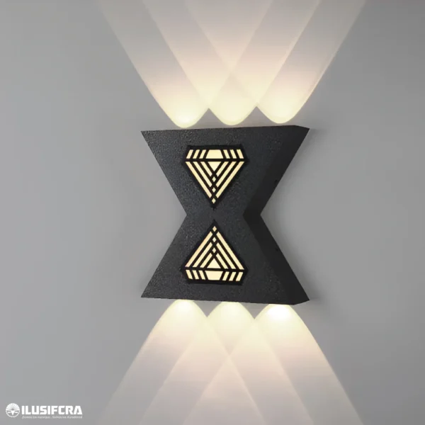 APLIQUE LED DE PARED PARA EXTERIOR 8724 / OS-W109 DIAMANTE 10W