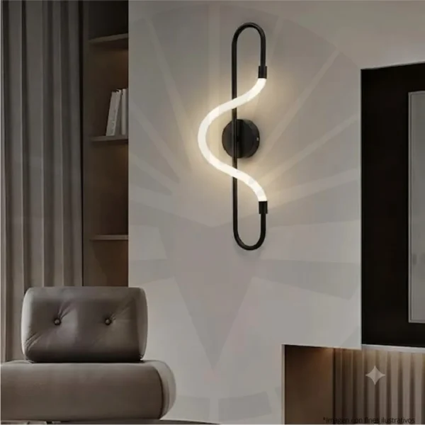 APLIQUE PARA PARED ONDULADO MINIMALISTA 3945-570