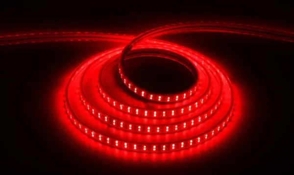 CINTA LED 10MM DOBLE PUNTO POR METRO COB IP68 24V ROJO ILUSIFCRA