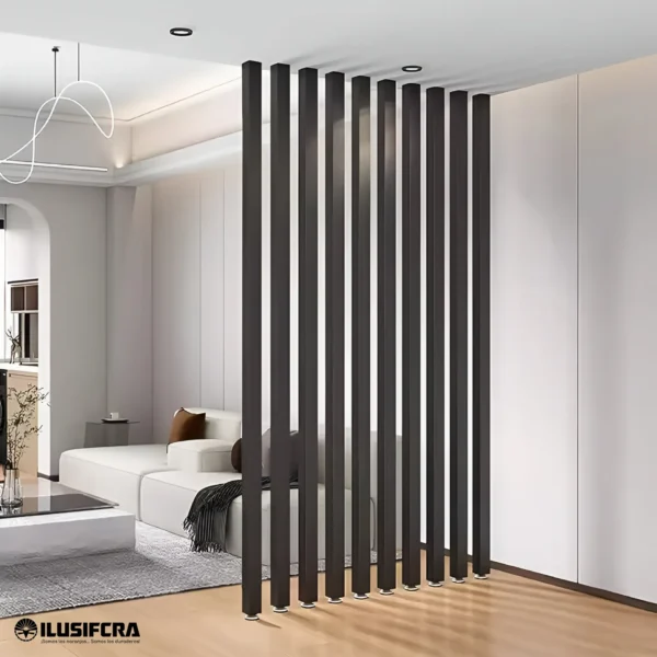 TUBO RECTANGULAR PVC ACABADO DECORATIVO BLACK DRAWING 50x100 IS010 x 2.90M PARA EXTERIOR