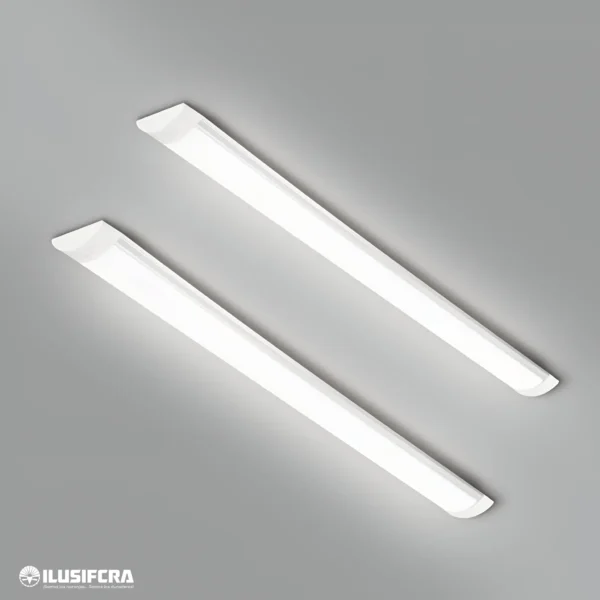 LAMPARA DOBLE LED 90CM 28W TRANSPARENTE SL0101T