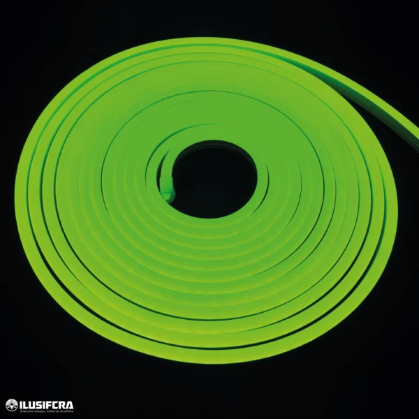 MANGUERA LED NEON FLEX 5M VERDE 2835 6X12MM DC 12V IP65