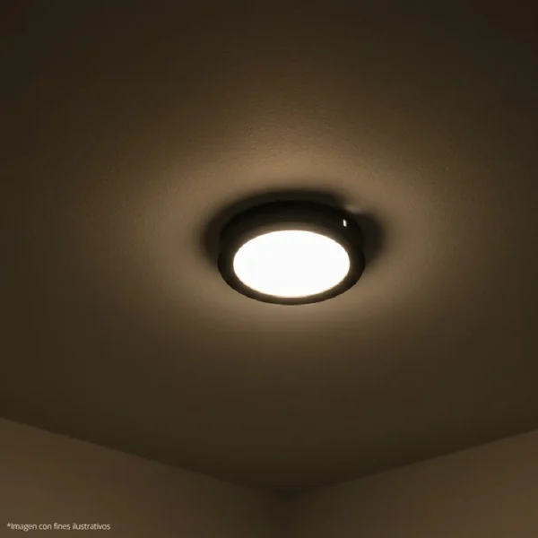 PANEL LED 6W PARCHE REDONDO 3000K BORDE NEGRO ILUSIFCRA SL0042N