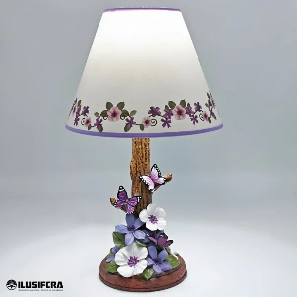 LAMPARA DE MESA TIPO FLORES T017