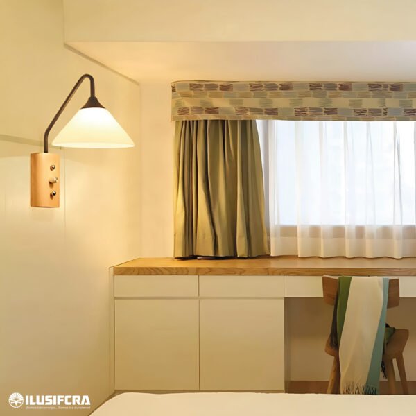 FAROL DE PARED PARA INTERIOR COPA DE VIDRIO 8004-1