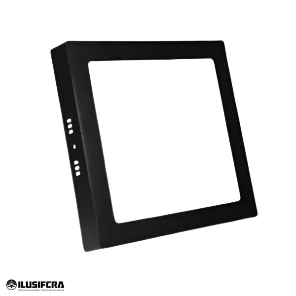 PANEL LED 18W PARCHE CUADRADO 6500K BORDE NEGRO ILUSIFCRA SL0047N