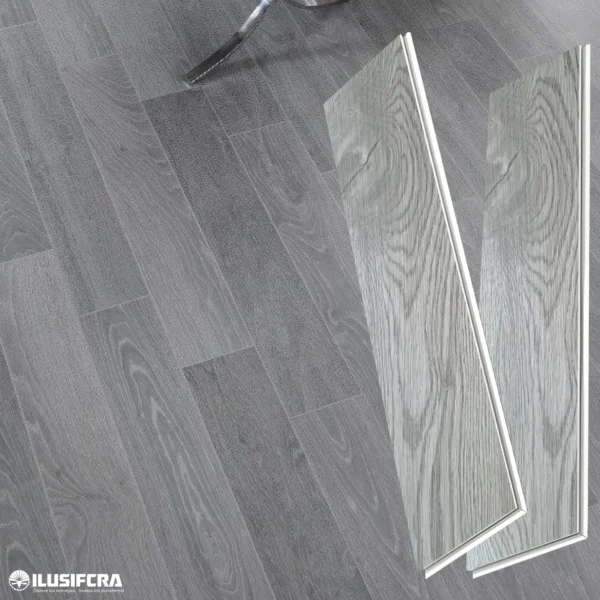 LÁMINA PARA PISO ESTILO SPC 10PC ACABADO GRIS CLARO BETA SD-11 18MMX1.22M 2.2M2 CON ESPONJA