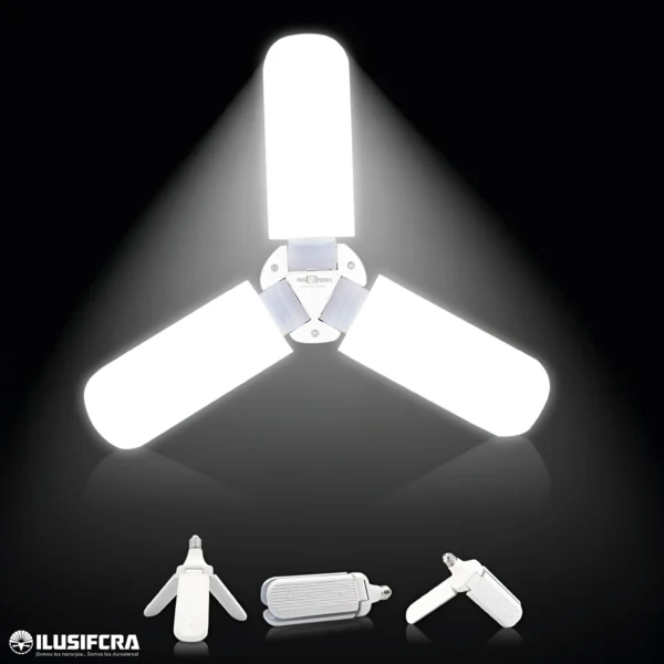 BOMBILLO LED 3 ASPAS 45W ILUSIFCRA