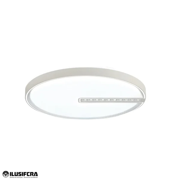 LAMPARA TECHO LED BORDE GRIS + RANURA 3033-500MM