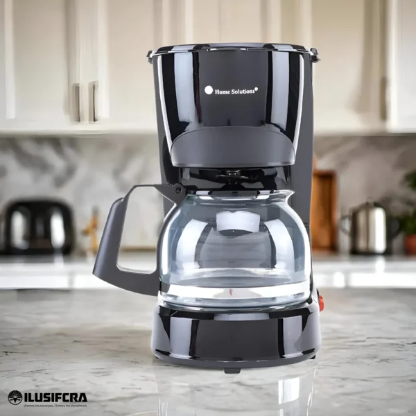 COFFE MAKER 2 A 6 TAZAS NEGRO 650W HS-1820 HOME SOLUTIONS
