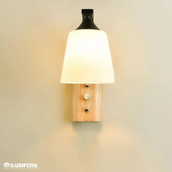 FAROL DE PARED PARA INTERIOR COPA DE VIDRIO 8005-1