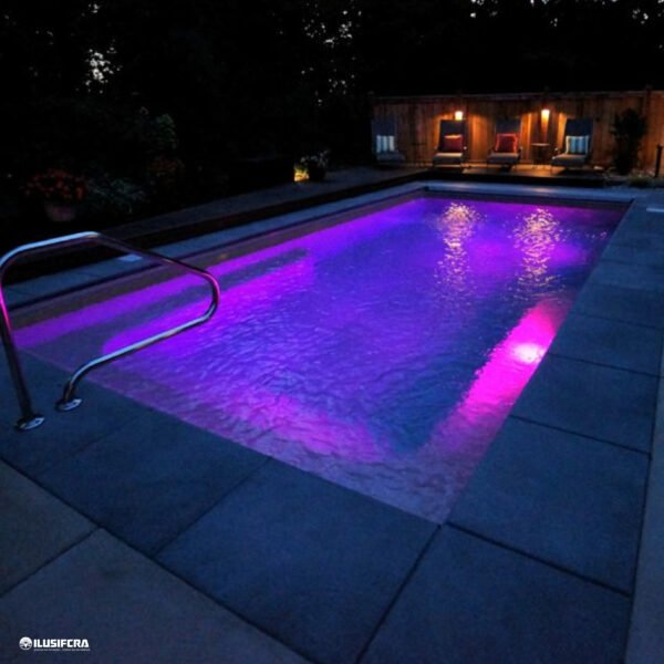 LÁMPARA PARA PISCINA MULTICOLOR CON CONTROL 24V-12W