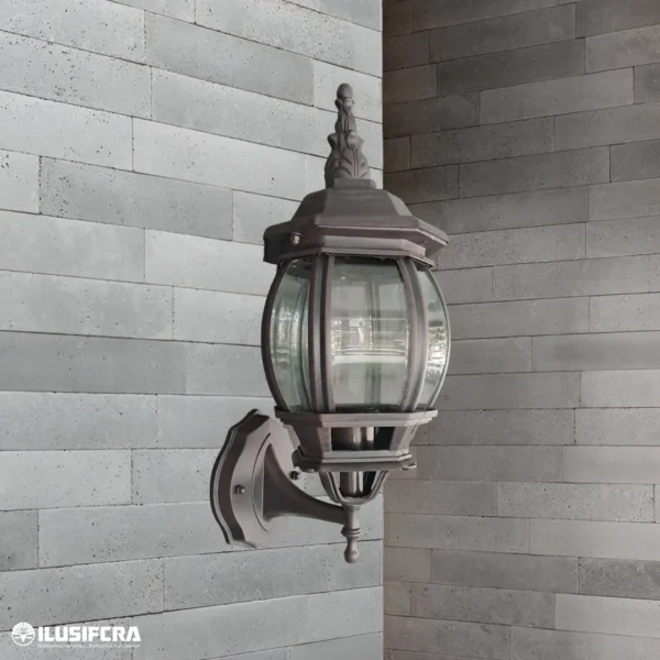 FAROL PARA EXTERIOR NEGRO E27 2024S-1W