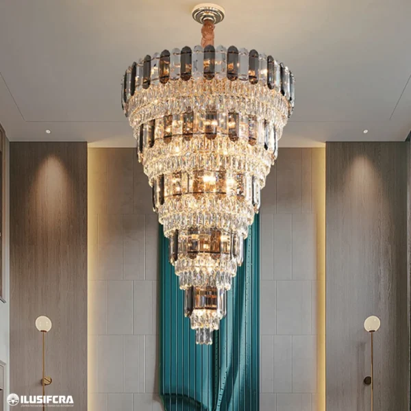 LAMPARA COLGAR CRISTAL ESTILO CHANDELIER 116-1000 H1800