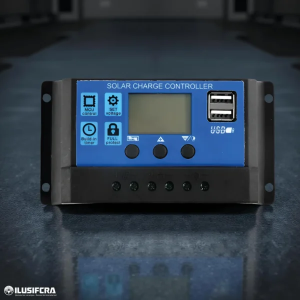 CONTROLADOR PARA PANEL SOLAR 12V/24V 60A