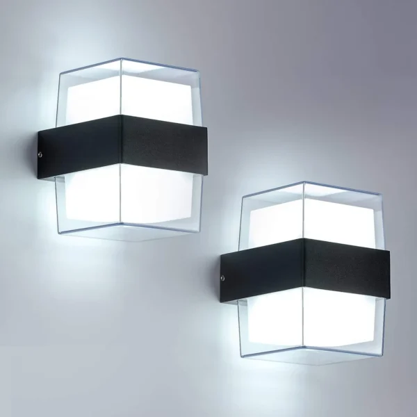 APLIQUE LED 2272/2 OS-W77S/2 PARED DOBLE LUZ CUADRADO