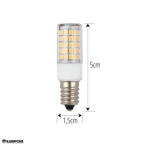 BOMBILLO LED MINI CALIDO 3500K E12 LED ILUSIFCRA