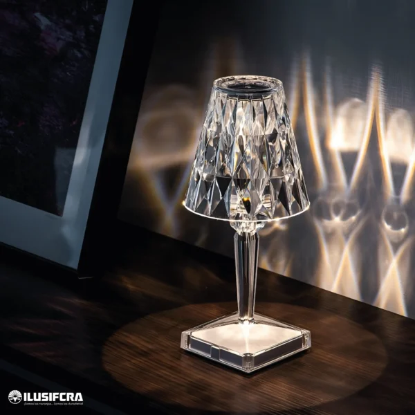 LÁMPARA DE MESA C001 TÁCTIL CRISTAL
