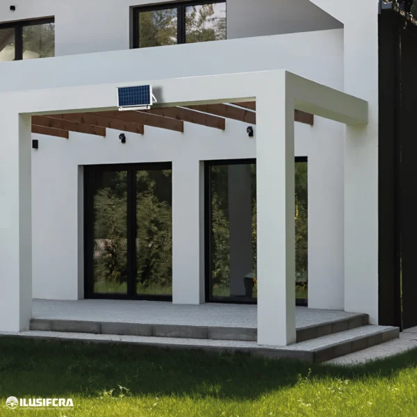 LAMPARA SOLAR 200W TUBO C/SENSOR ABT-TV