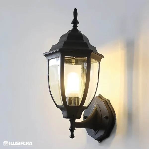 FAROL PARA EXTERIOR NEGRO E27 2026S-1W