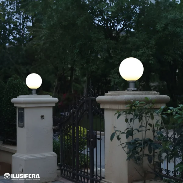 LAMPARA JARDIN FORMA DE BOLA 7009-400