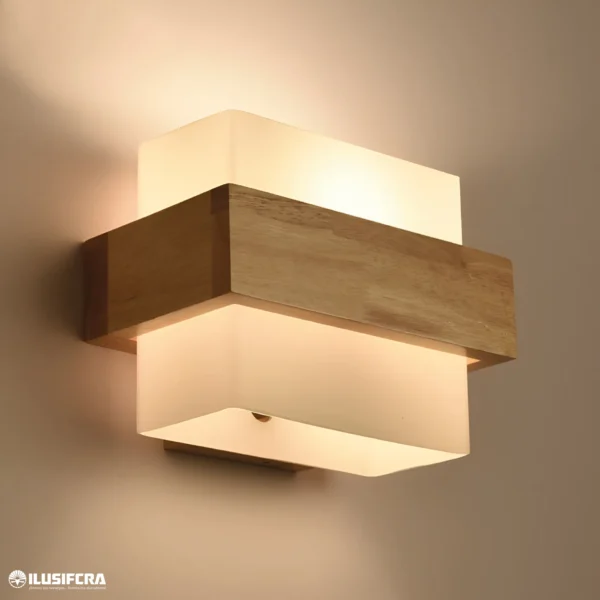 FAROL DE PARED COPA DE VIDRIO RECTANGULAR 8015-1