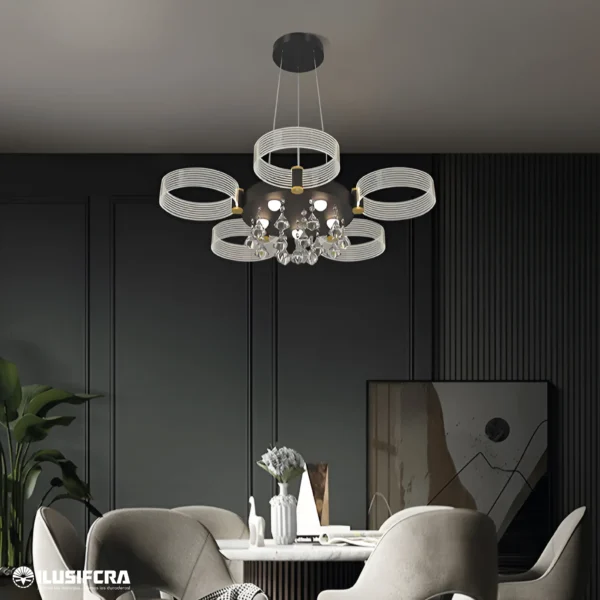 LÁMPARA COLGAR LED 21072-5 5 AROS