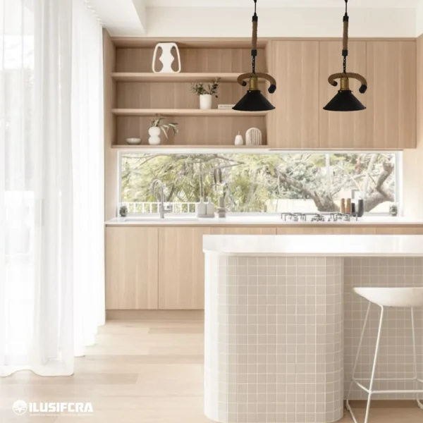 LÁMPARA DE COLGAR DECORATIVA RUSTICA 3153-1