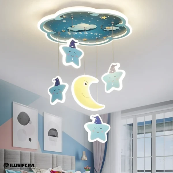 LÁMPARA COLGAR 7100 P/NIÑA LUNA BEBE