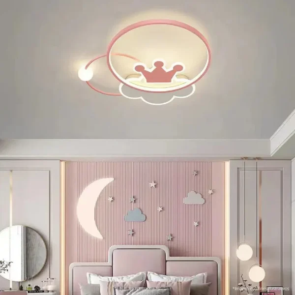 LÁMPARA DE TECHO LED PARA NIÑOS CORONA 2027