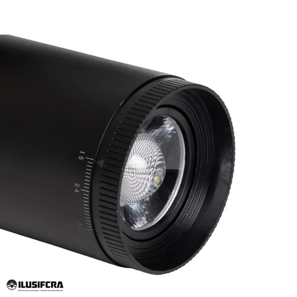 REFLECTOR LED ESTILO OPTICO CON ZOOM DE 10 GRADOS A 55 GRADOS MZ1005
